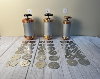 Choice of 3 vintage 1950's Mirro Cookie press
