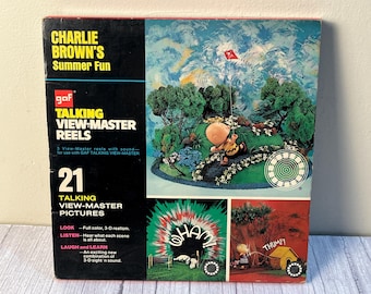 GAF View Master 3D talking View master Charlie Brown's Summer Fun 3-reel set