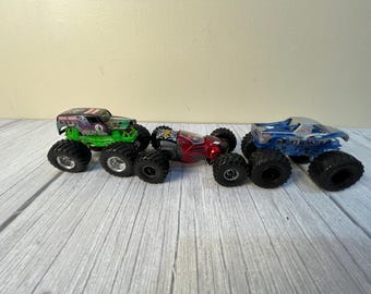 Choice of 3 Hot Wheel Monster truck vehicles