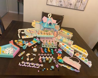 1989-1991  Tyco 88 Piece set of Quints Special for 5 Dollhouse, Dolls, Playsets, and accessories