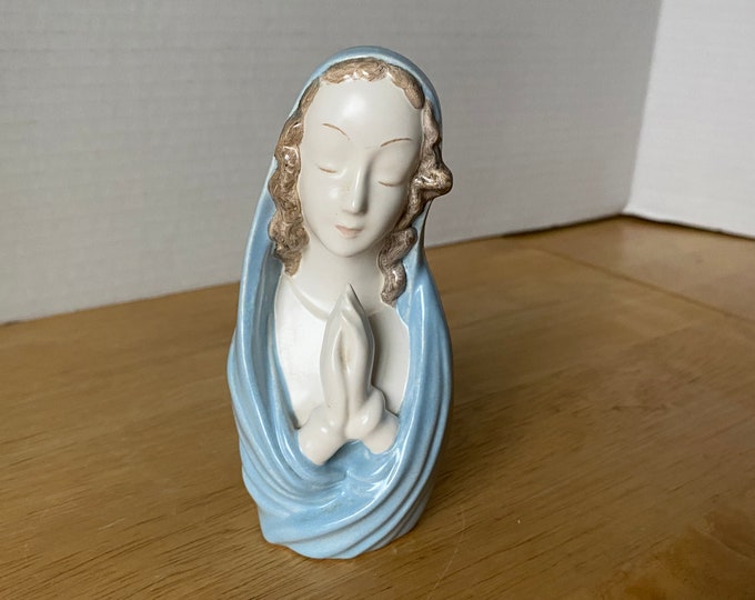 Vintage Madonna ceramic porcelain bust