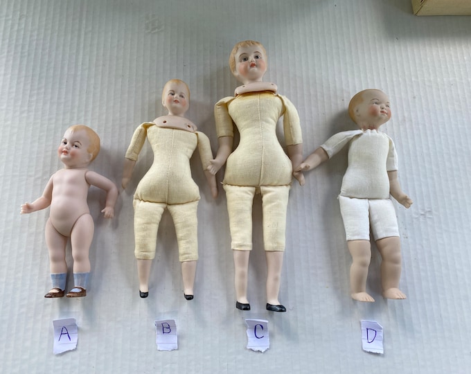 Boys! Boys! Boys!  Choice of 4 Bisque Boy Dollhouse Size Dolls