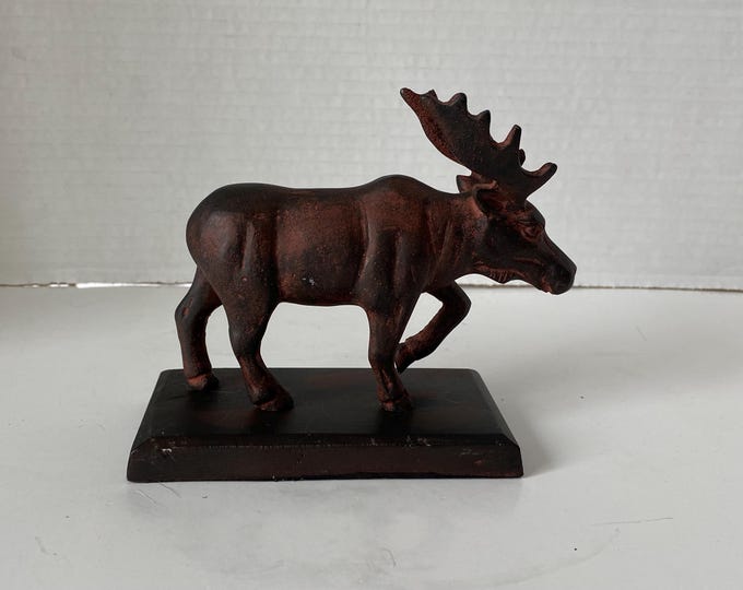 Vintage San Pacific International Iron Moose Sculpture