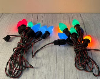Choice of vintage C 9 end to end Gilbert or no name 7 string Christmas lights
