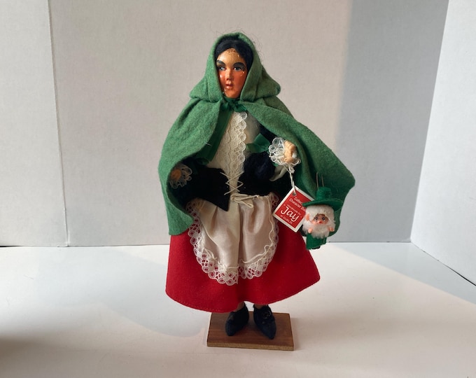11 1/4" Tall   Ireland "Jay"  Irish Colleen Doll with original tag and 1970s Vintage 1970s Monchhichi Leprechaun doll
