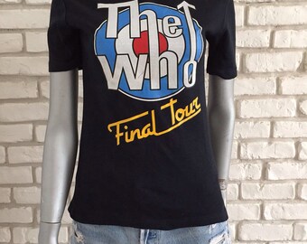 オリジナル THE WHO 1982 ツアー ヴィンテージ T シャツ - Etsy 日本