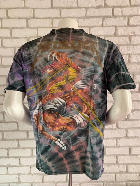 90’s vintage Metallica tee shirt tie and dye - image 2