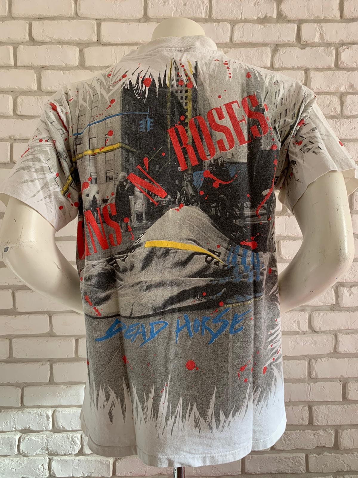 1992 Vintage Guns N Roses Use Your Illusion Tour Shirt Dead 1992 Vintage Guns N Roses Use Your Illusion Tour Shirt Dead