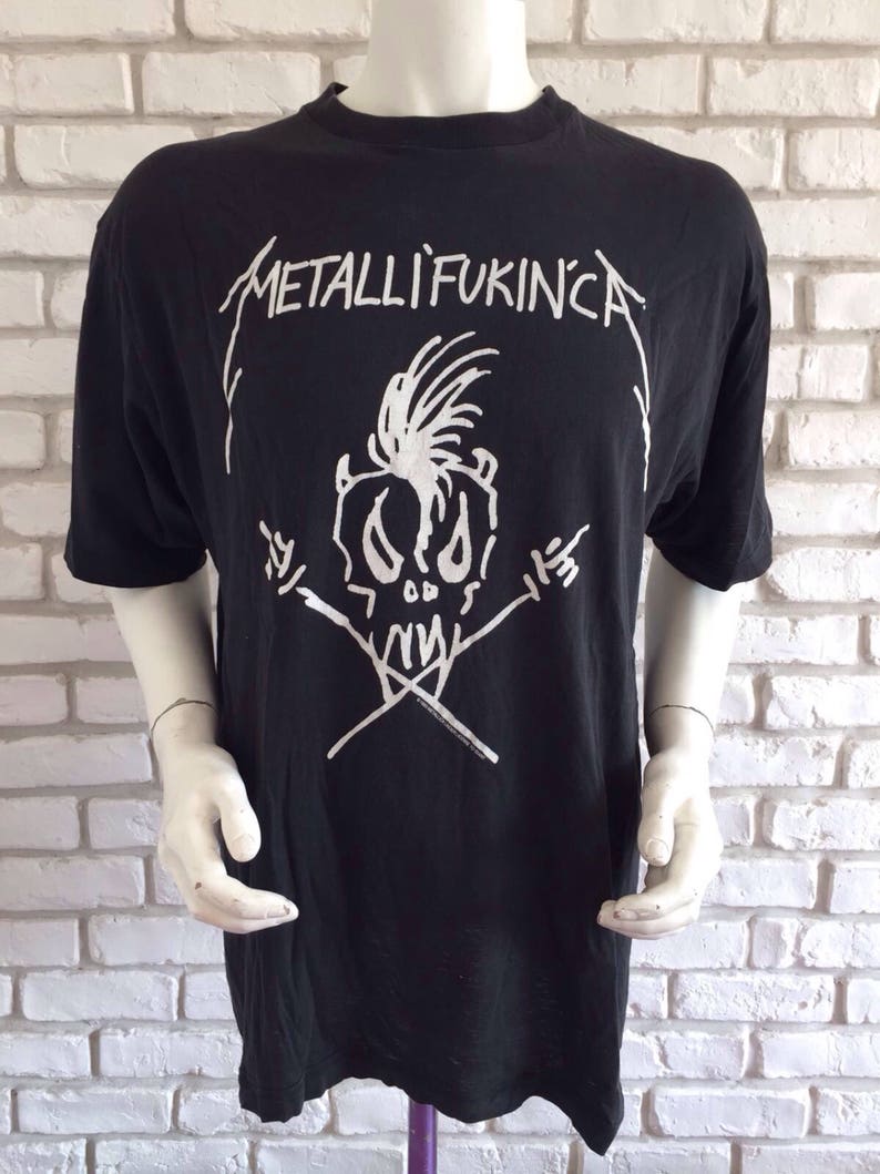 Metallica 1993 vintage metalli'fukin'ca t shirt image 1