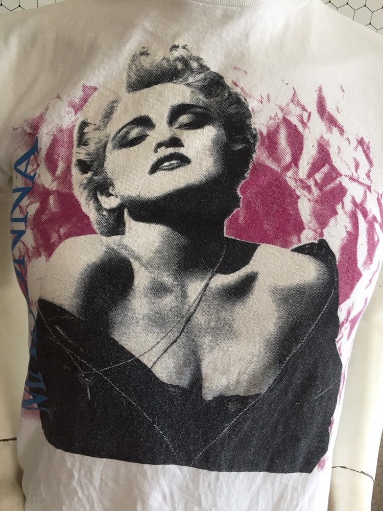 T-Shirt Vintage 1987 Madonna - Tournée 'Who's That Girl' - Coton 100% - Tailles S à 3XL