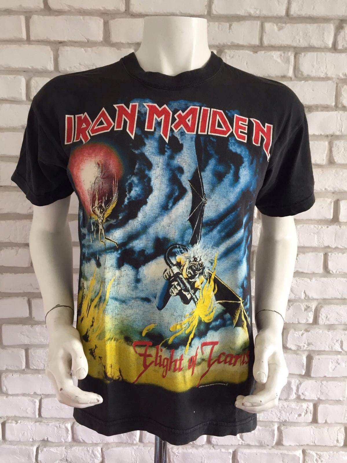 1983 vintage tee shirt d’Iron Maiden vol d’Icare 1983 vintage tee shirt d’Iron d’Icare Maiden vol d’Icare d’Iron 57a046
