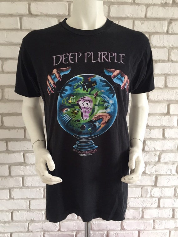 1990 Vintage Deep Purple Slaves and Masters Tour Tee Shirt - Etsy