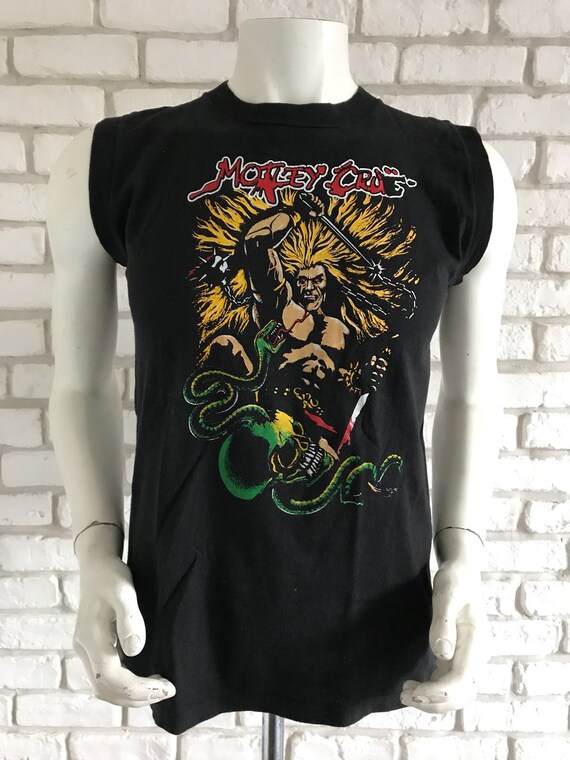 1984 Vintage Motley Crue The Snake and The Warrior Vintage Tee Shirt