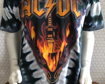 1990 Vintage Super Rare ACDC Tee Shirt Hells Bells - Etsy