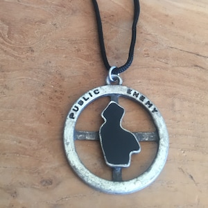 90’s Vintage Public Enemy pendant necklace