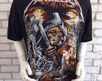 希少 METALLICA メタリカ Tシャツ 1993 サイズL／バンドT オールドヴィンテージ US古着 スケート アメカジ メタリカ ヴィンテージ 1993 超レア リーパー Tシャツ - Etsy 日本