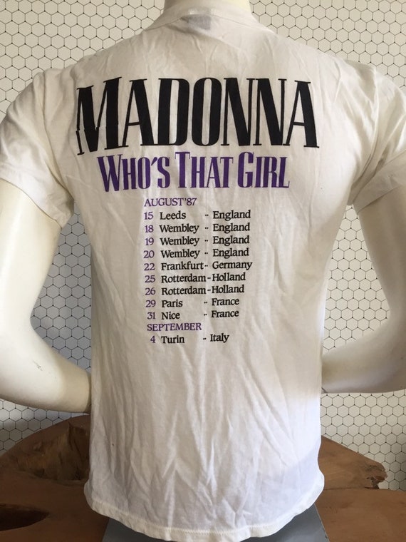 1987年ヴィンテージ マドンナ フーズ ザット ガール ツアー T