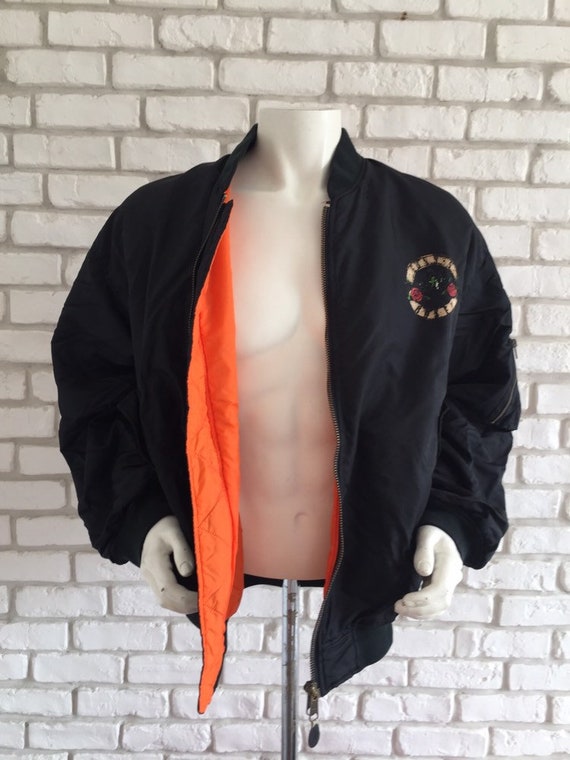 90's Mega Rare Vintage Guns N Roses Bomber Jacket - Etsy 90's Mega Rare Vintage Guns N Roses Bomber Jacket - Etsy