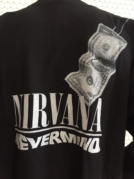 Sweat à Capuche Vintage Nirvana Smiley 1992 - Taille L - Coton Années 90