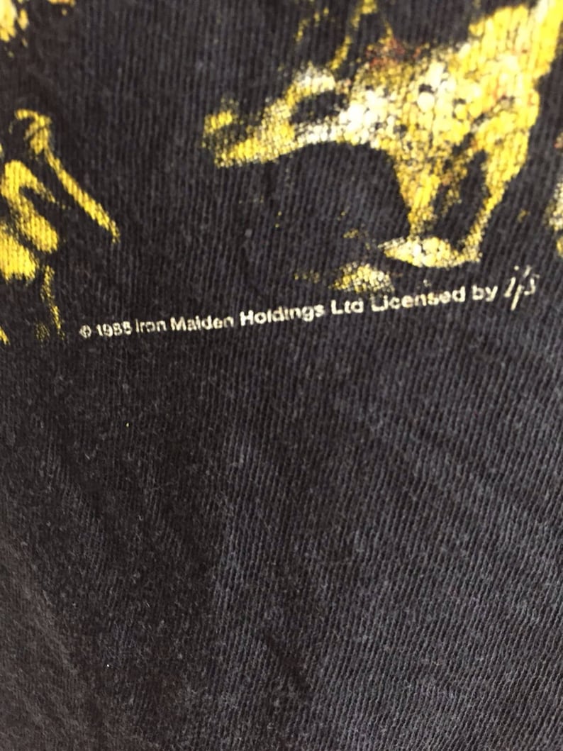 1985 Iron Maiden Vintage Extremely Rare Tshirt - Etsy