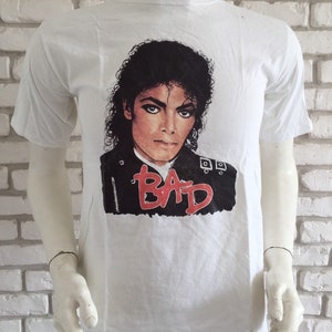 1989 vintage Michael Jackson Bad tshirt
