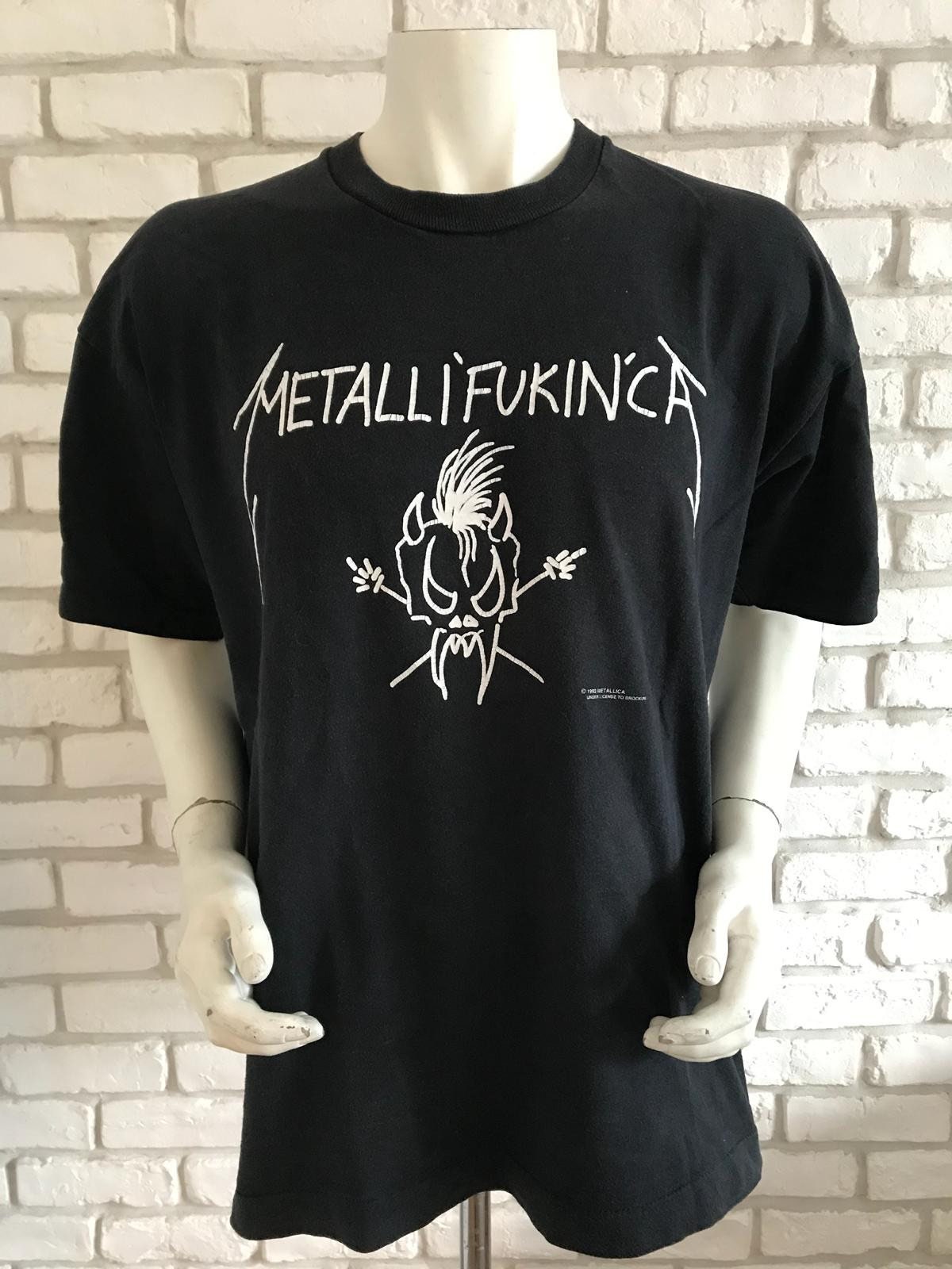 metallica button up shirt