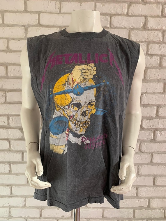 1988 Vintage Rare Metallica Tee Shirt Damaged Justice - Etsy Canada