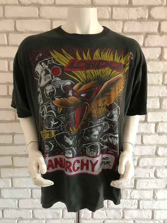 Early 90's vintage sex pistols tee shirt anarchy e