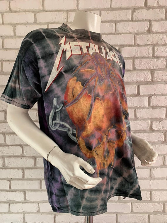 90’s vintage Metallica tee shirt tie and dye - image 6