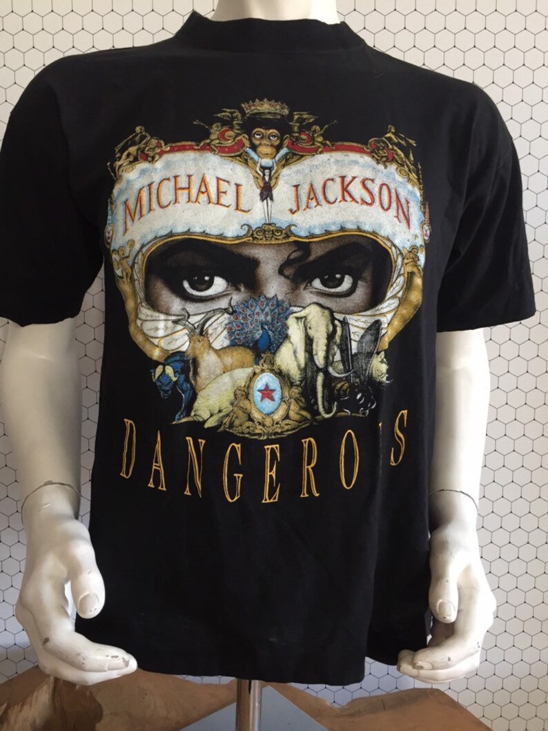 michael jackson dangerous tour shirt