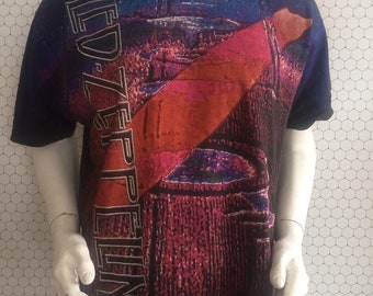 Led Zeppelin Tシャツ　レッドツェッペリン　ヴィンテージ　レア 激レア 80s LED ZEPPELIN レッド・ツェッペリン ヴィンテージT