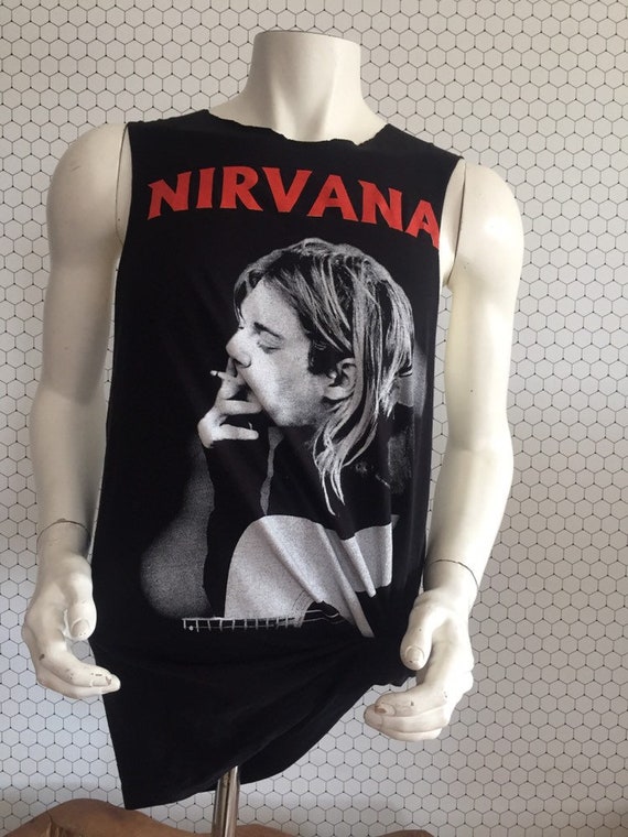 90's vintage Nirvana cut off tshirt - image 1