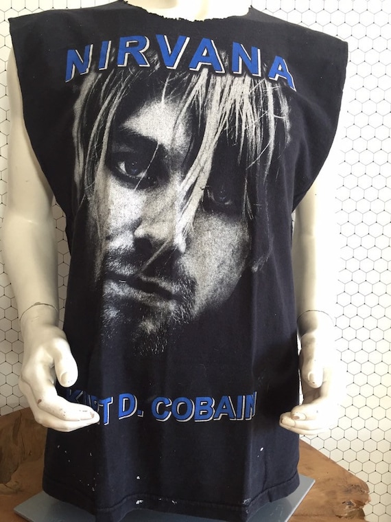 90's vintage Nirvana cut off tshirt