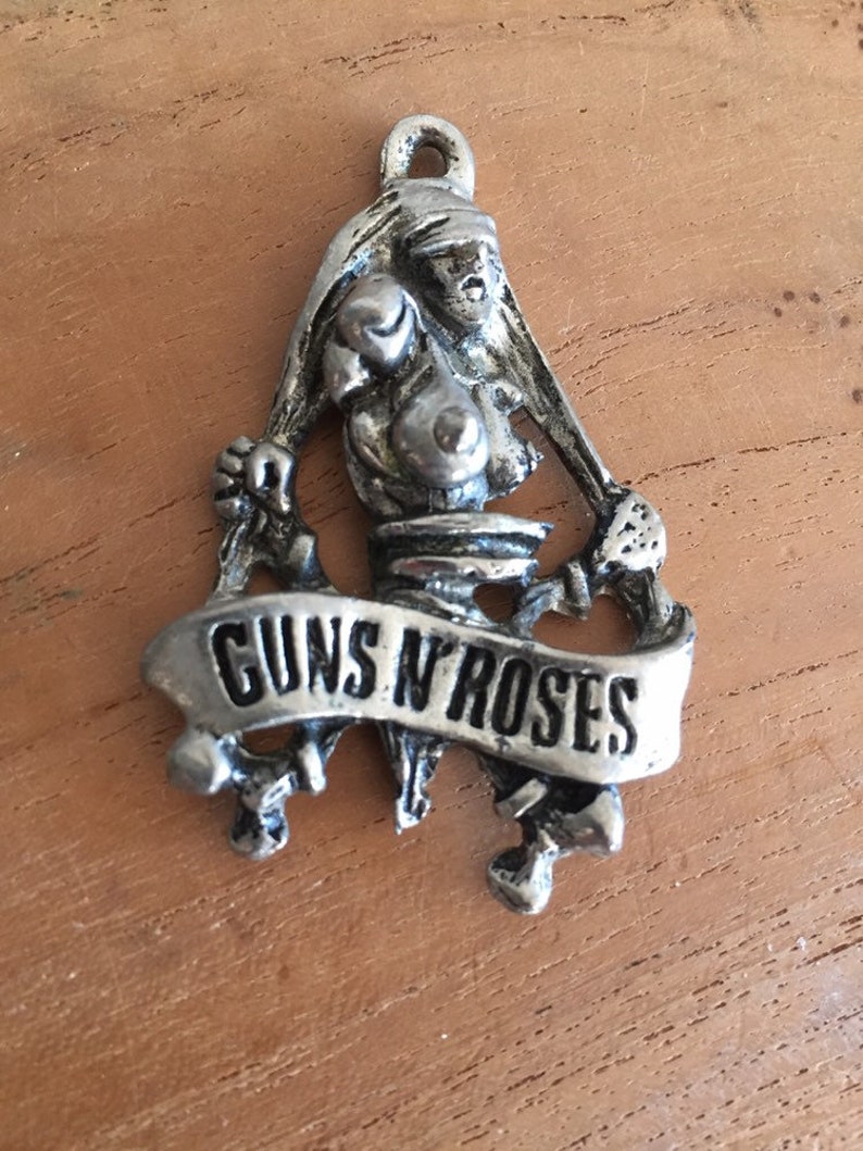 1992 Vintage Super Rare Guns N Roses Pendant Necklace - Etsy