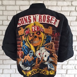 ガンズ アンド ローゼス 1987ツアー Tシャツ L Vintage Guns N' Roses Black Destruction 87 UK Tour Dbl Sided