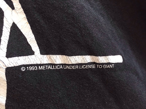 Metallica 1993 vintage metalli'fukin'ca t shirt - image 3