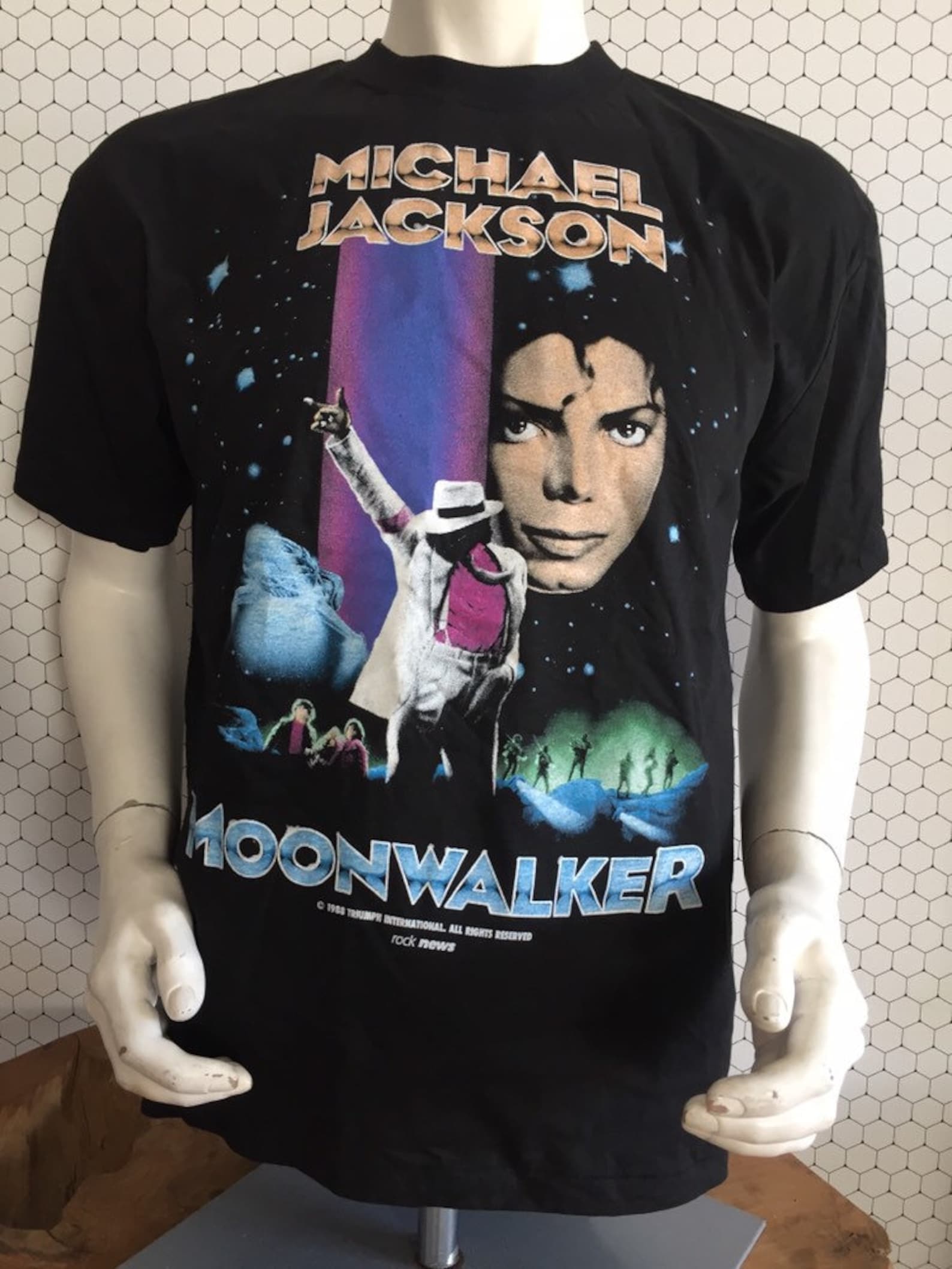 1988 Vintage Michael Jackson Moonwalker Tee Shirt Extremely Etsy