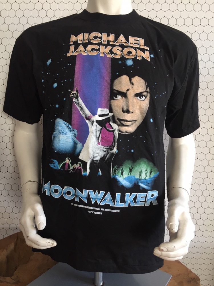 Michael Jackson Moonwalk White Slim Fit T-shirt 447777
