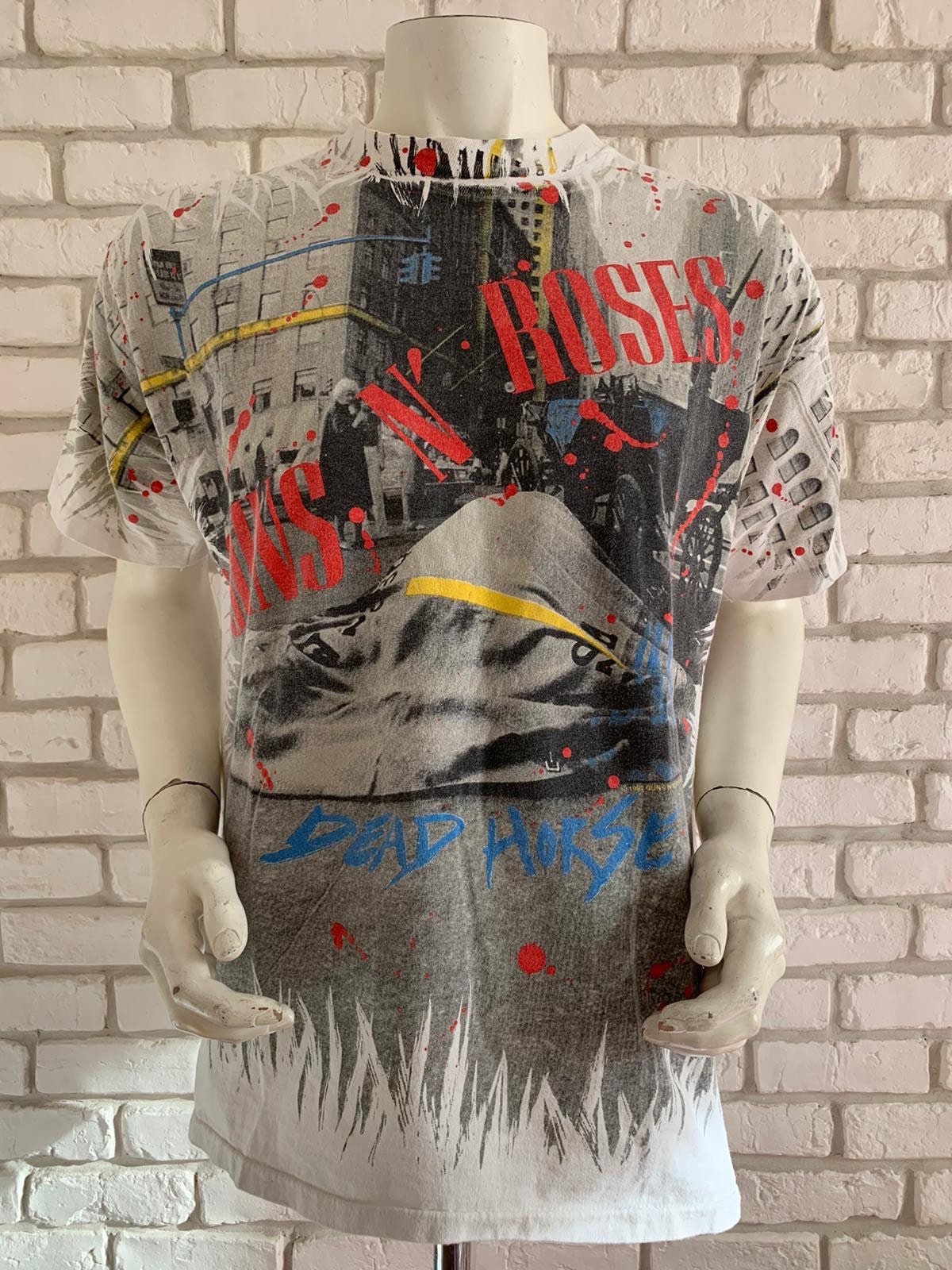 1992 Vintage Guns N Roses Use Your Illusion Tour Shirt Dead 1992 Vintage Guns N Roses Use Your Illusion Tour Shirt Dead