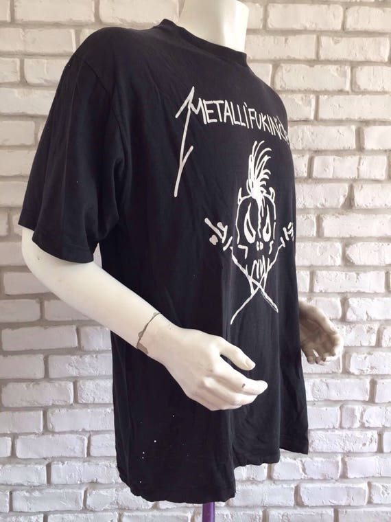 Metallica 1993 vintage metalli'fukin'ca t shirt - image 4