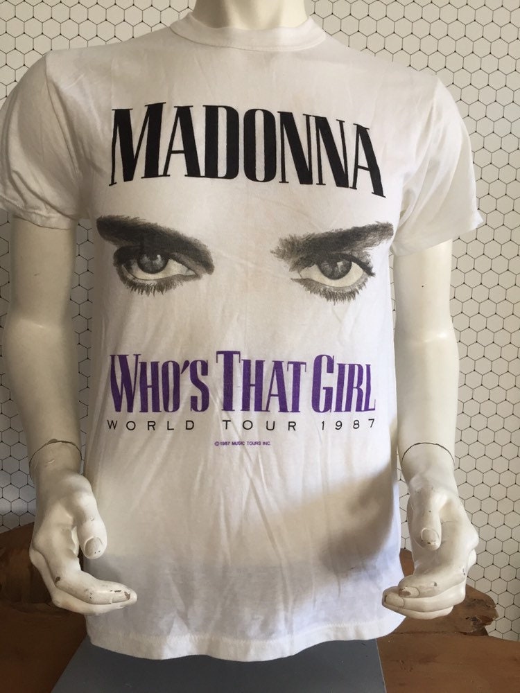 マドンナ ヴィンテージTシャツ world tour 1987 オフィシャル-