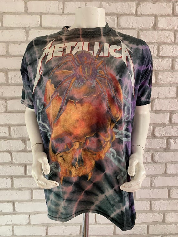 90’s vintage Metallica tee shirt tie and dye - image 1
