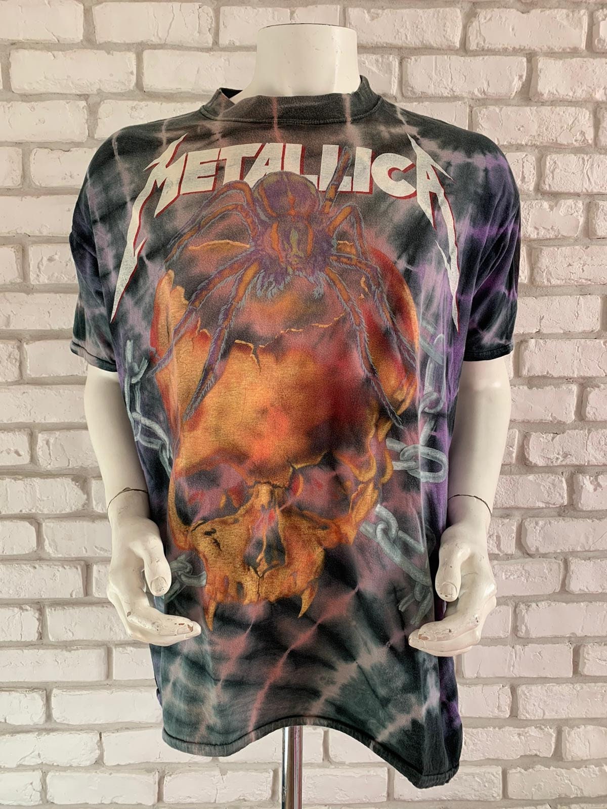 metallica tie dye tee