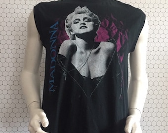 ヴィンテージ 1987 マドンナ Who's That Girl コンサート Tシャツ M/L