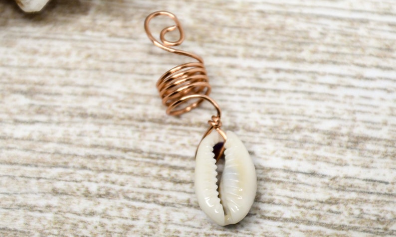 Loc Cuffs Cowrie Shell Jewelry Hair Adornments For Braids Locs Jewelry For Locs Hair Jewelry Spirals Dreadlock Beads For Braids Accessories