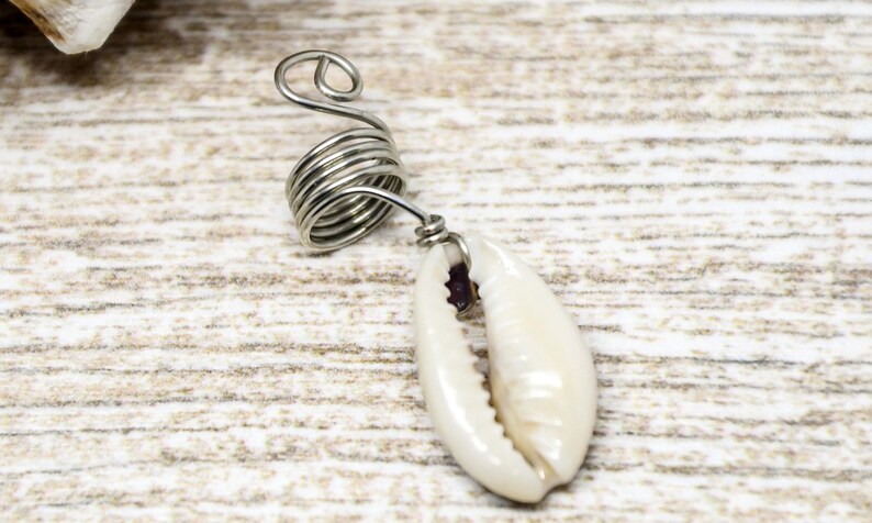Loc Cuffs Cowrie Shell Jewelry Hair Adornments For Braids Locs Jewelry For Locs Hair Jewelry Spirals Dreadlock Beads For Braids Accessories