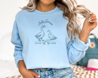Bluza Silly Goose On The Loose Bluza Silly Goose z okrągłym dekoltem