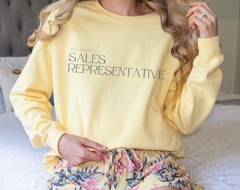 It's Giving Sales Rep, Sales Representative, Customer Service, Gag Gift Corporate, Boss Humor, Funny Employee Sweatshirt, Sales Team, woman