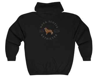NSDTR Nova Scotia Duck Tolling Retriever Miłośnik psów Bluza z kapturem i zamkiem błyskawicznym Prezent dla przyjaciela