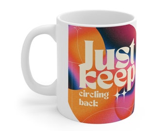 Po prostu krąż, Humor sprzedażowy, Żart korporacyjny, Zabawny przedstawiciel handlowy, Kubki do obsługi klienta Ceramiczny kubek 11 uncji Prezent dla współpracownika